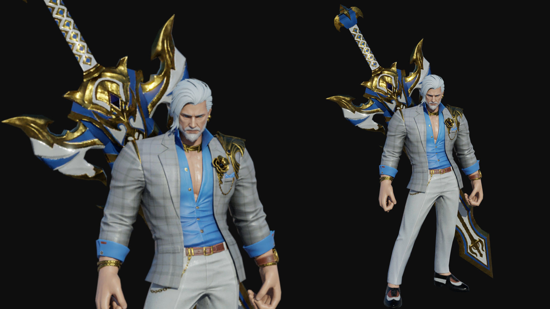 Knight Warrior Low-poly 3D model_1