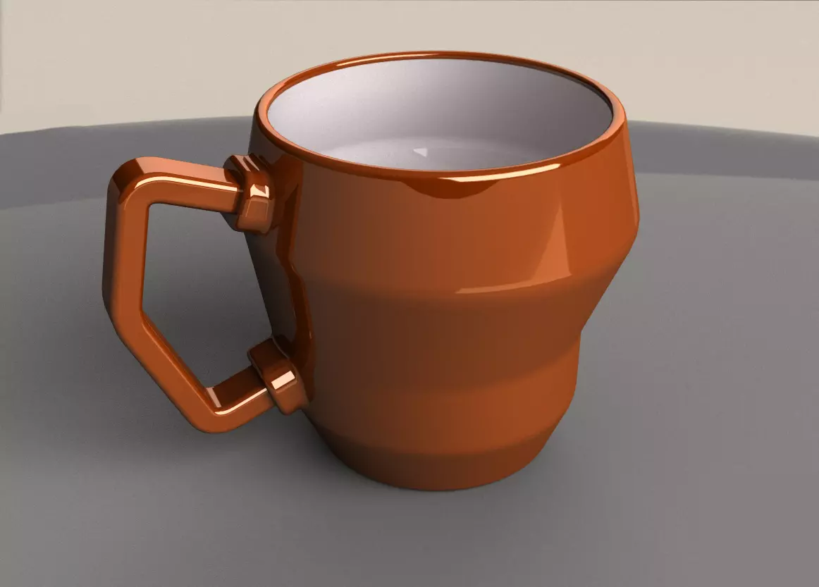 Cubic coffee cup CCC 2 Kind 3D print model