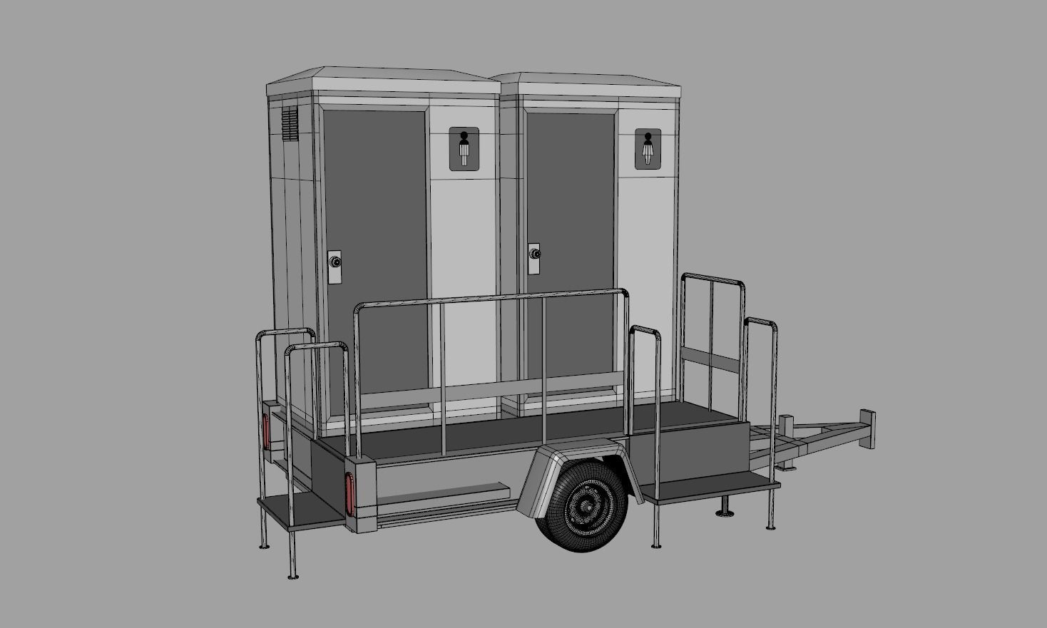 Portable Toilets 3D model_11