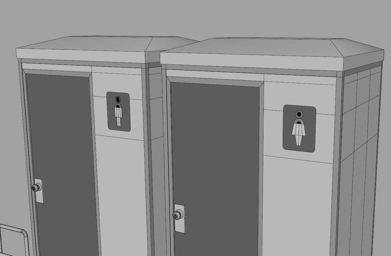 Portable Toilets 3D model_12