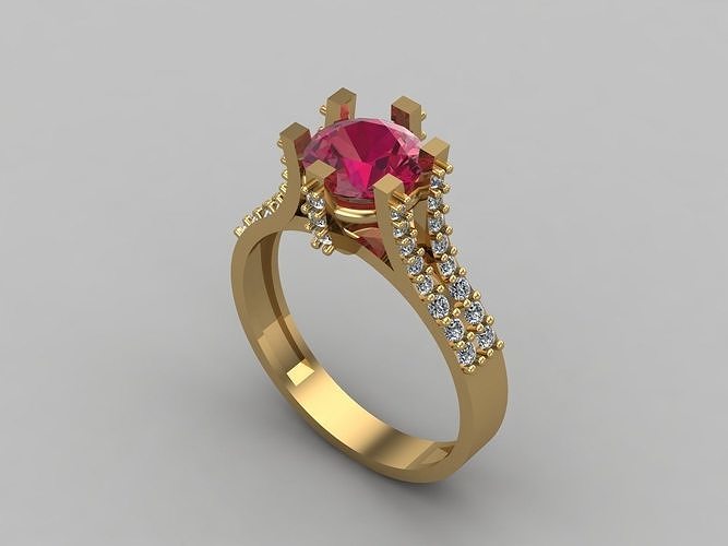 Women Rings 3DM Render Files Machine Ready 1 3D print model
