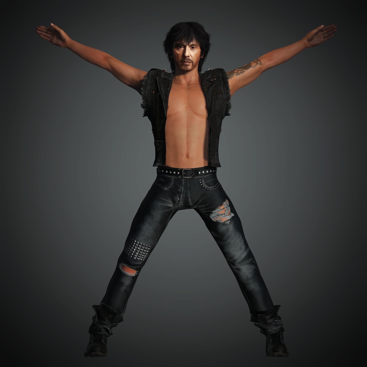 Rise Of Scarface Alpacino 3D Character Avatar CC Iclone Blender 3D model_4