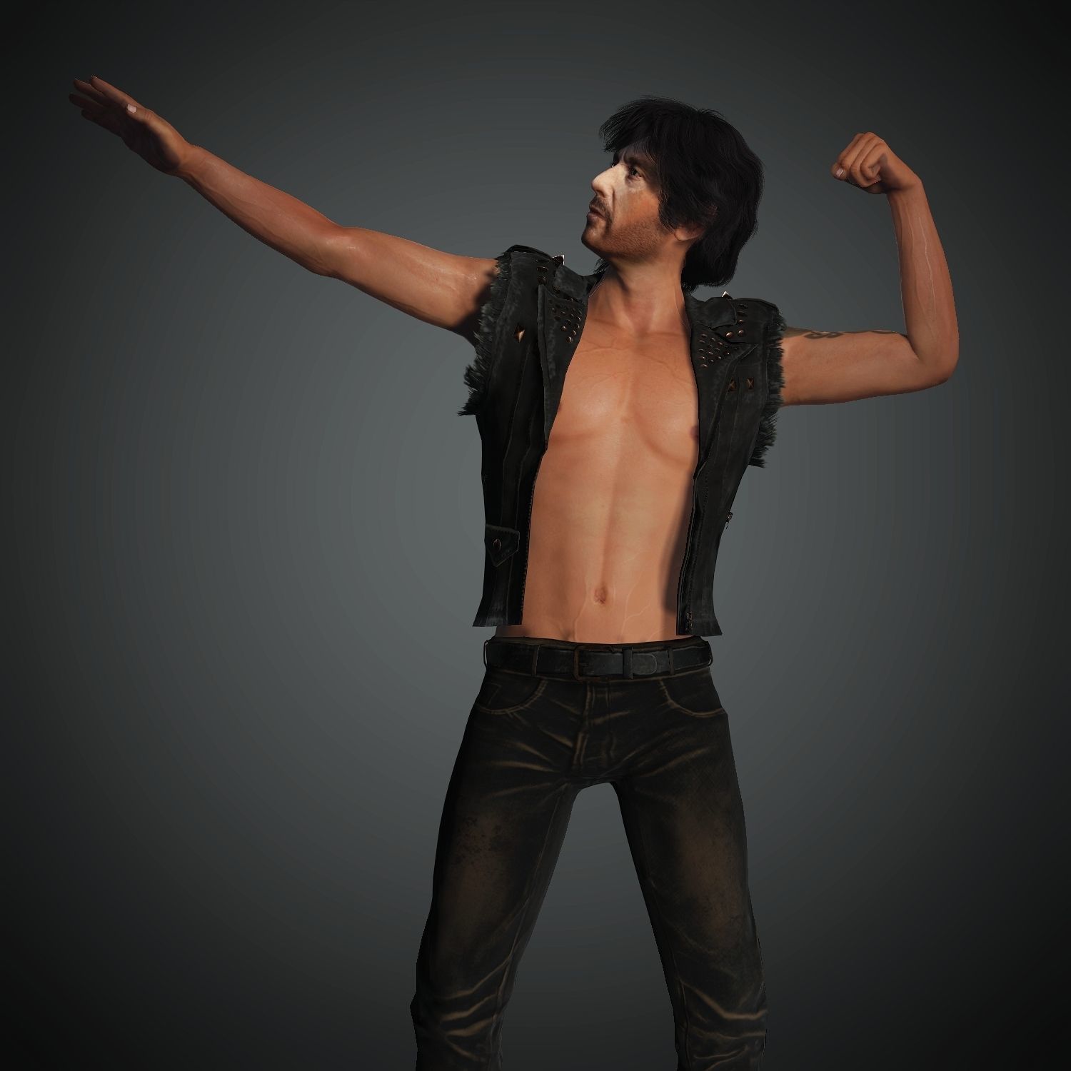 Rise Of Scarface Alpacino 3D Character Avatar CC Iclone Blender 3D model_8