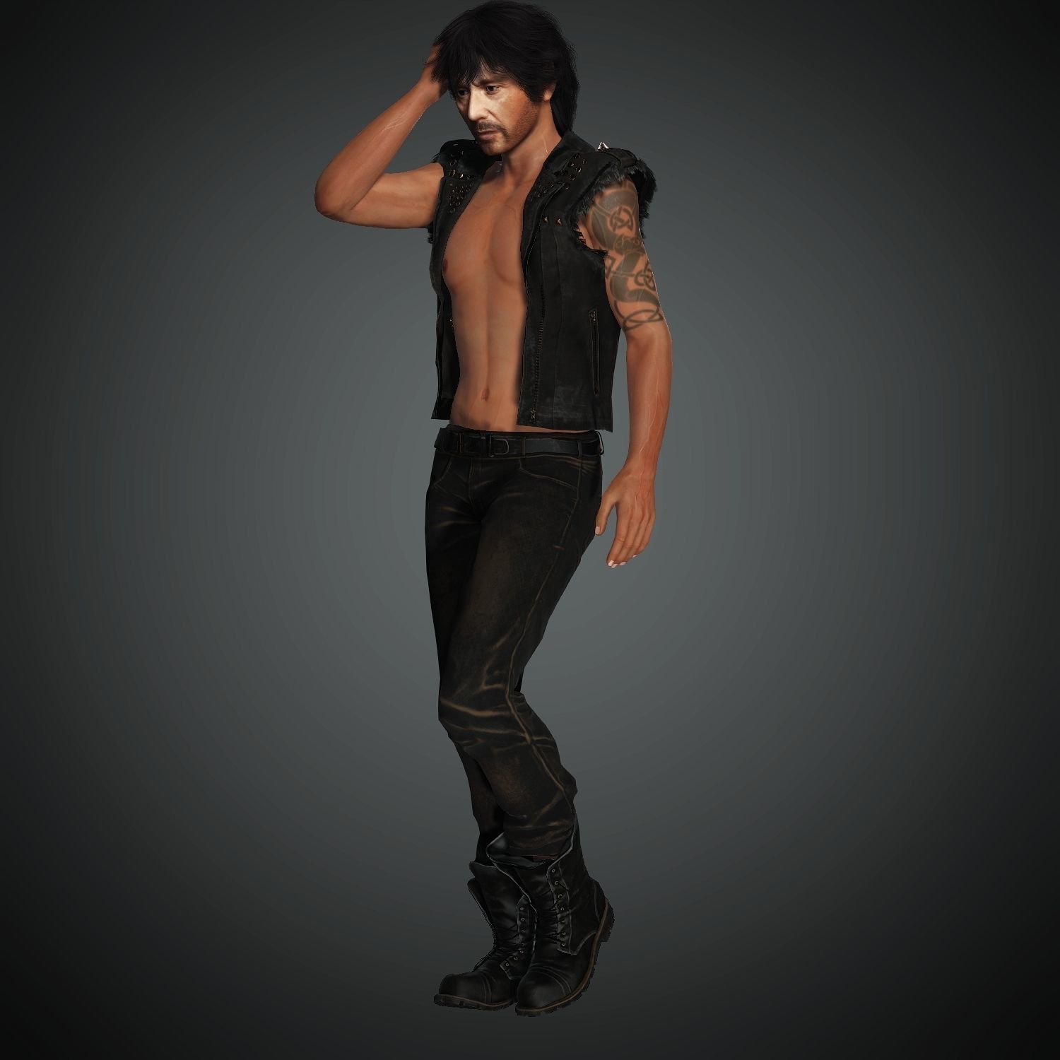 Rise Of Scarface Alpacino 3D Character Avatar CC Iclone Blender 3D model_5