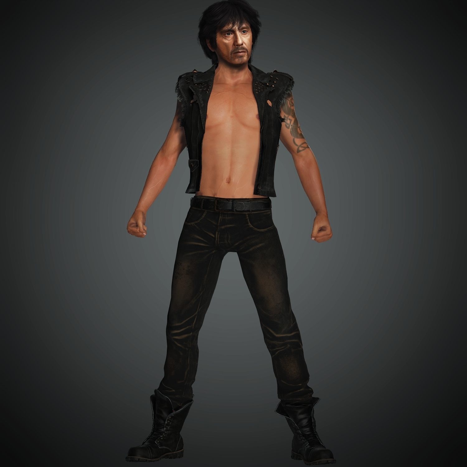 Rise Of Scarface Alpacino 3D Character Avatar CC Iclone Blender 3D model_6