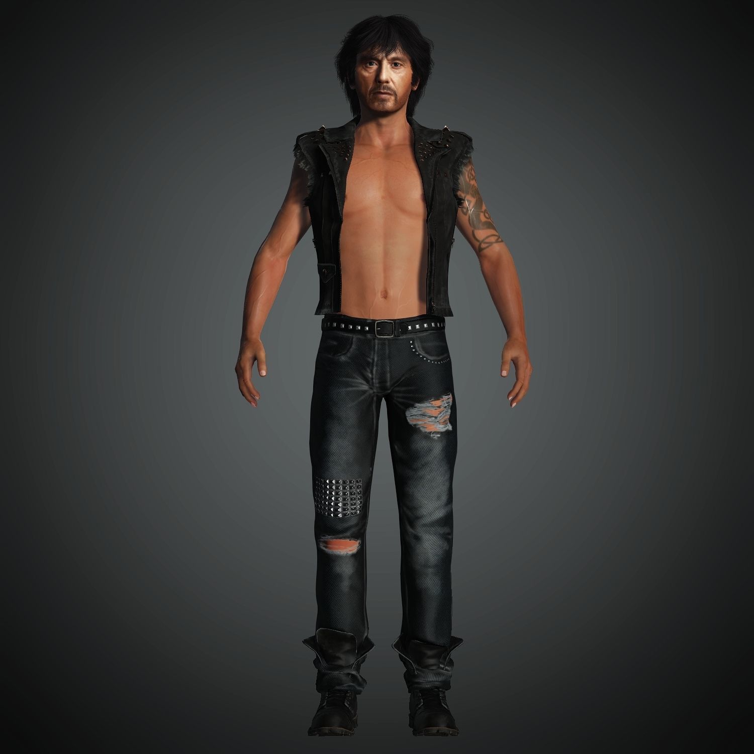 Rise Of Scarface Alpacino 3D Character Avatar CC Iclone Blender 3D model_3