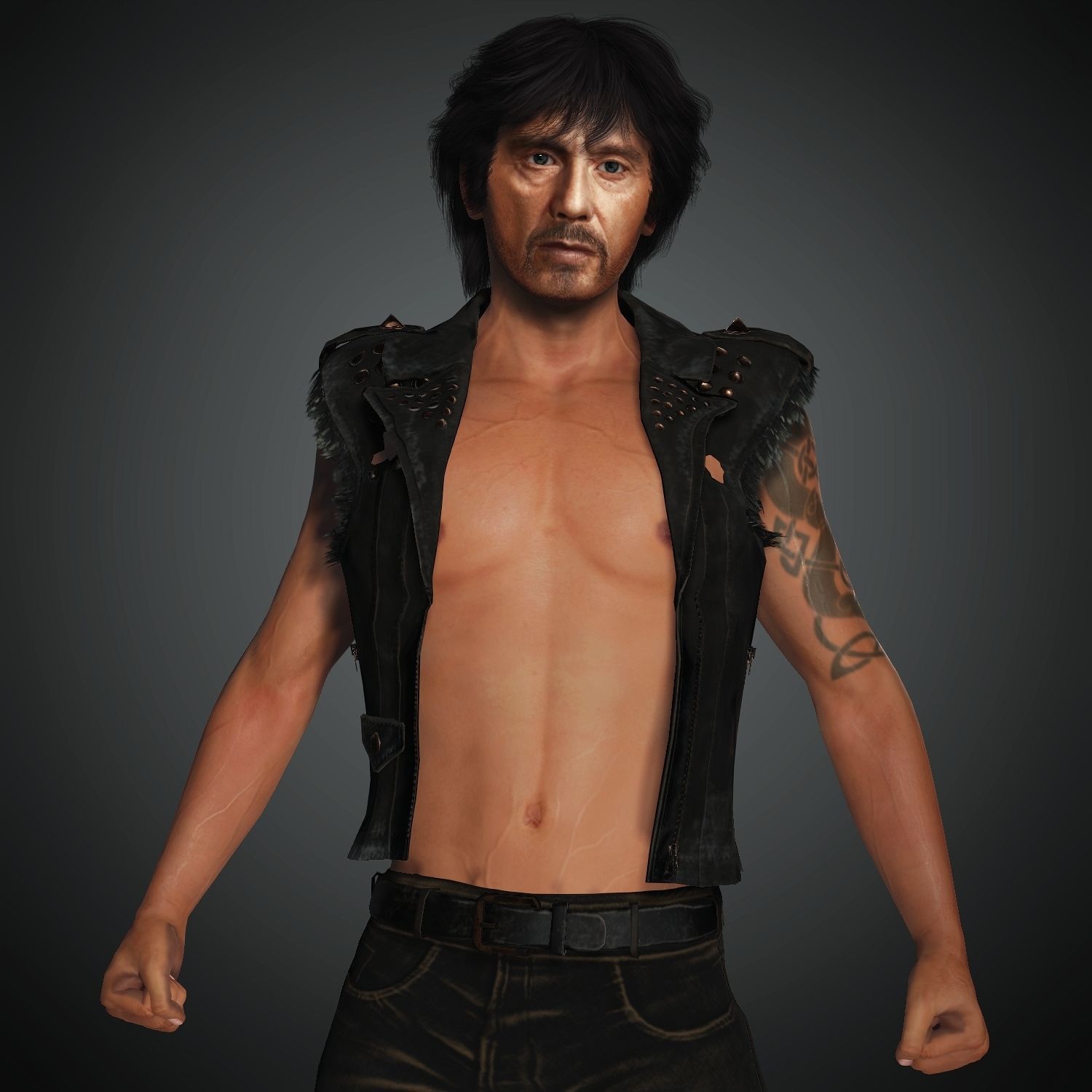 Rise Of Scarface Alpacino 3D Character Avatar CC Iclone Blender 3D model_2