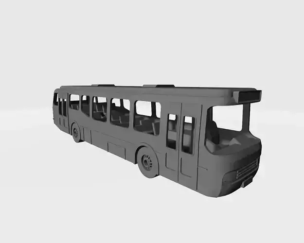 city bus miniature 3D print model