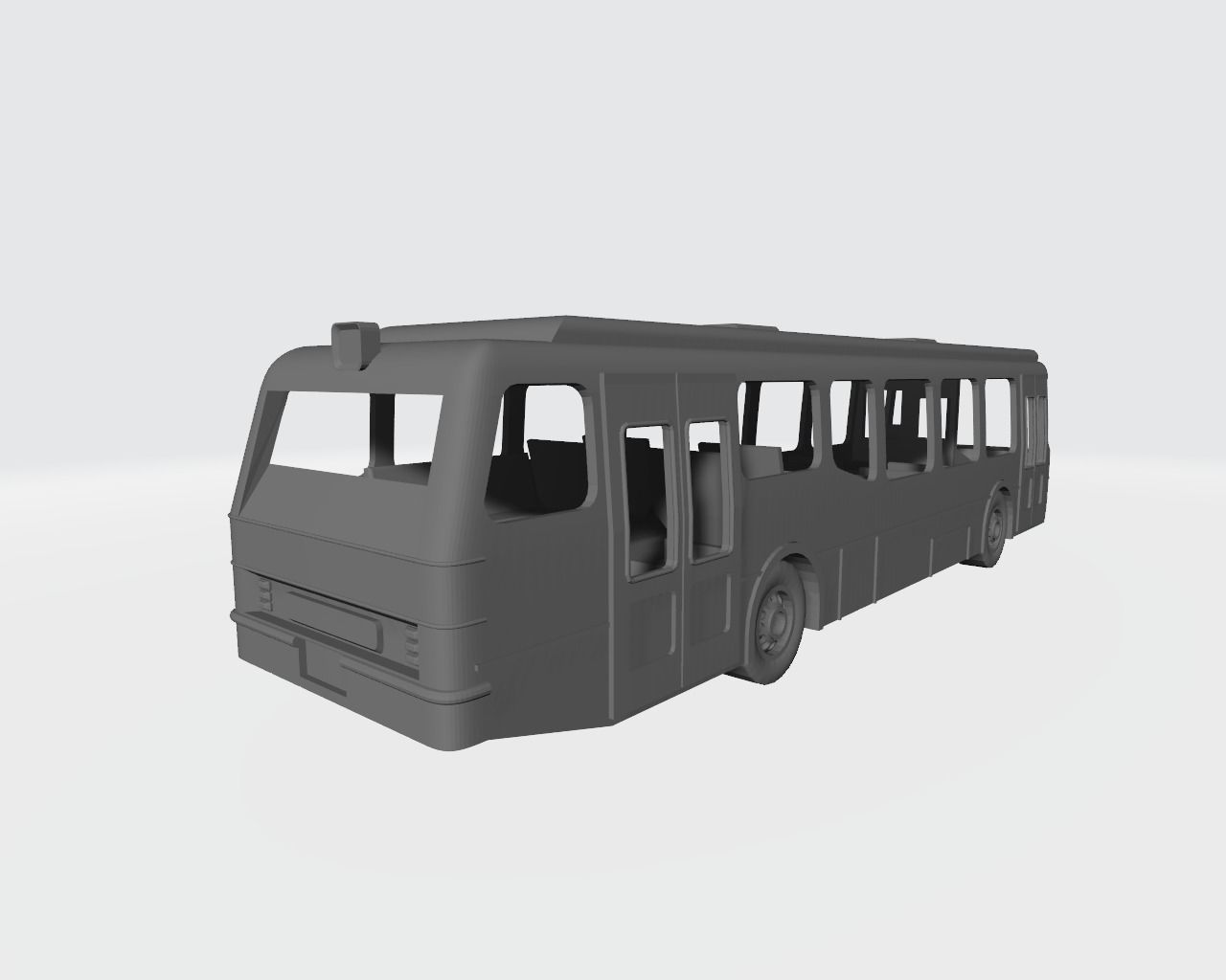 city bus miniature 3D print model_2