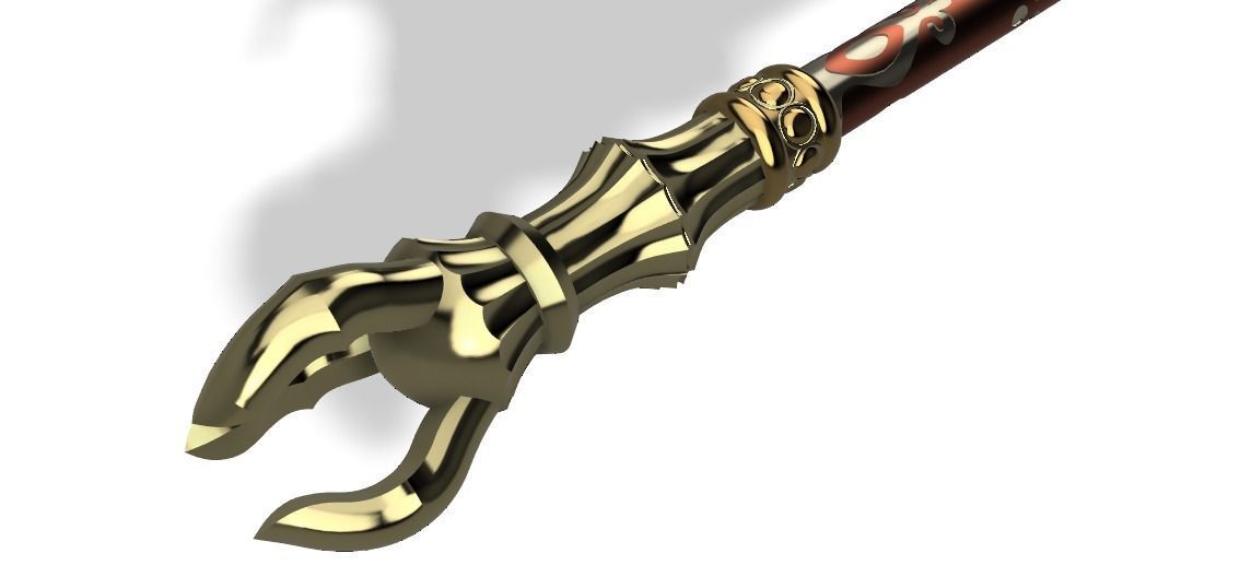 Gerudo Spear STL Files Legend of Zelda Breath of the Wild 3D print model_2