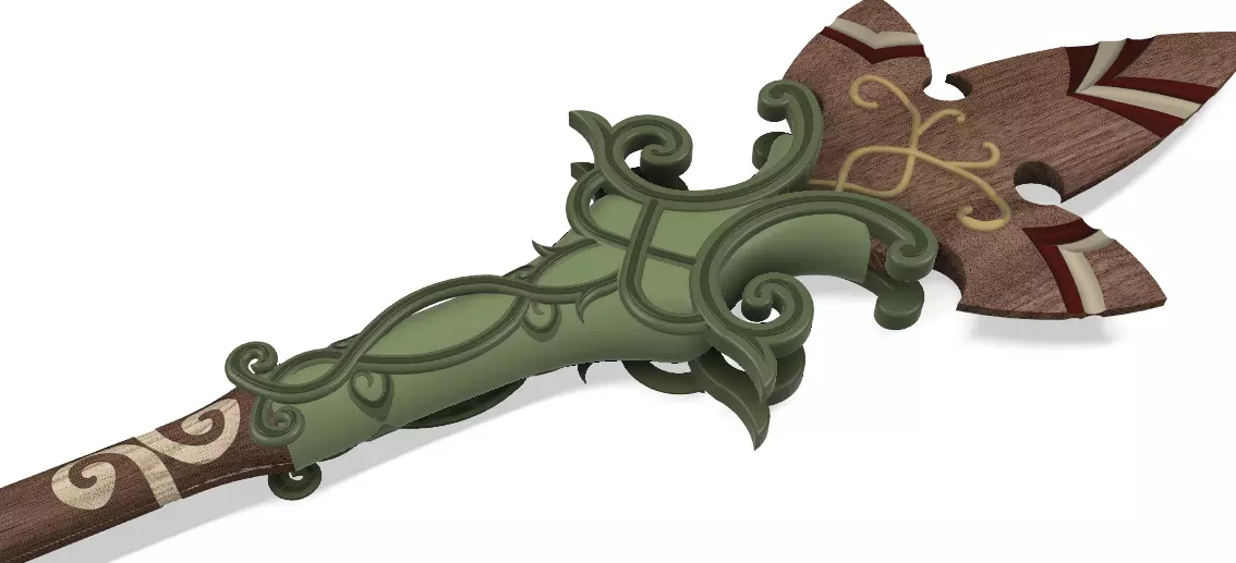 Forest Dweller Spear STL Files Legend of Zelda 3D print model_0
