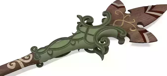 Forest Dweller Spear STL Files Legend of Zelda 3D print model