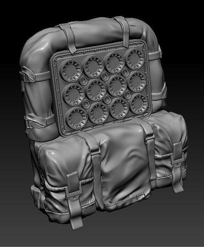 Jedha Trooper Backpack for 6inch figure upgrade 3D print model