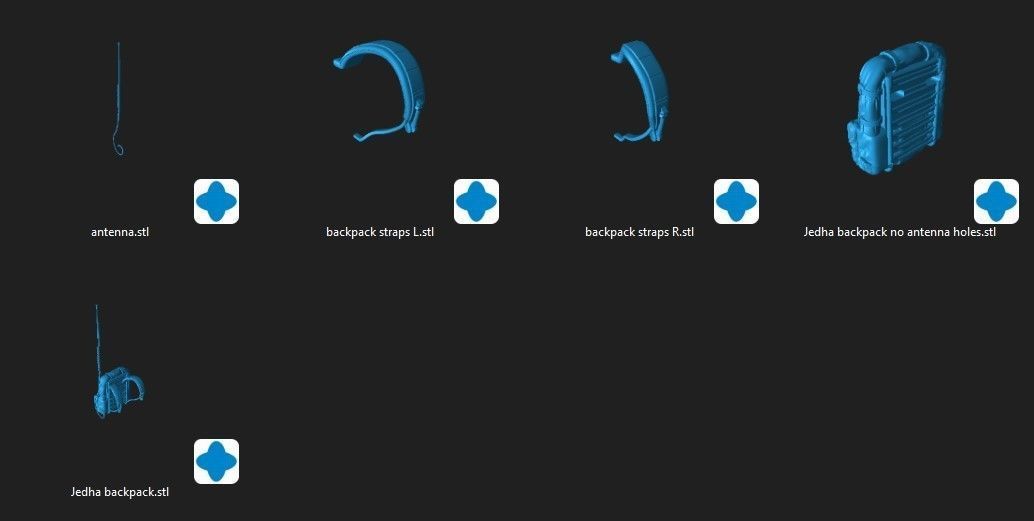 Jedha Trooper Backpack for 6inch figure upgrade 3D print model_2