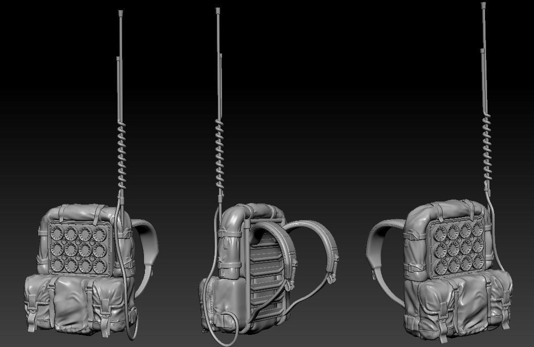 Jedha Trooper Backpack for 6inch figure upgrade 3D print model_1