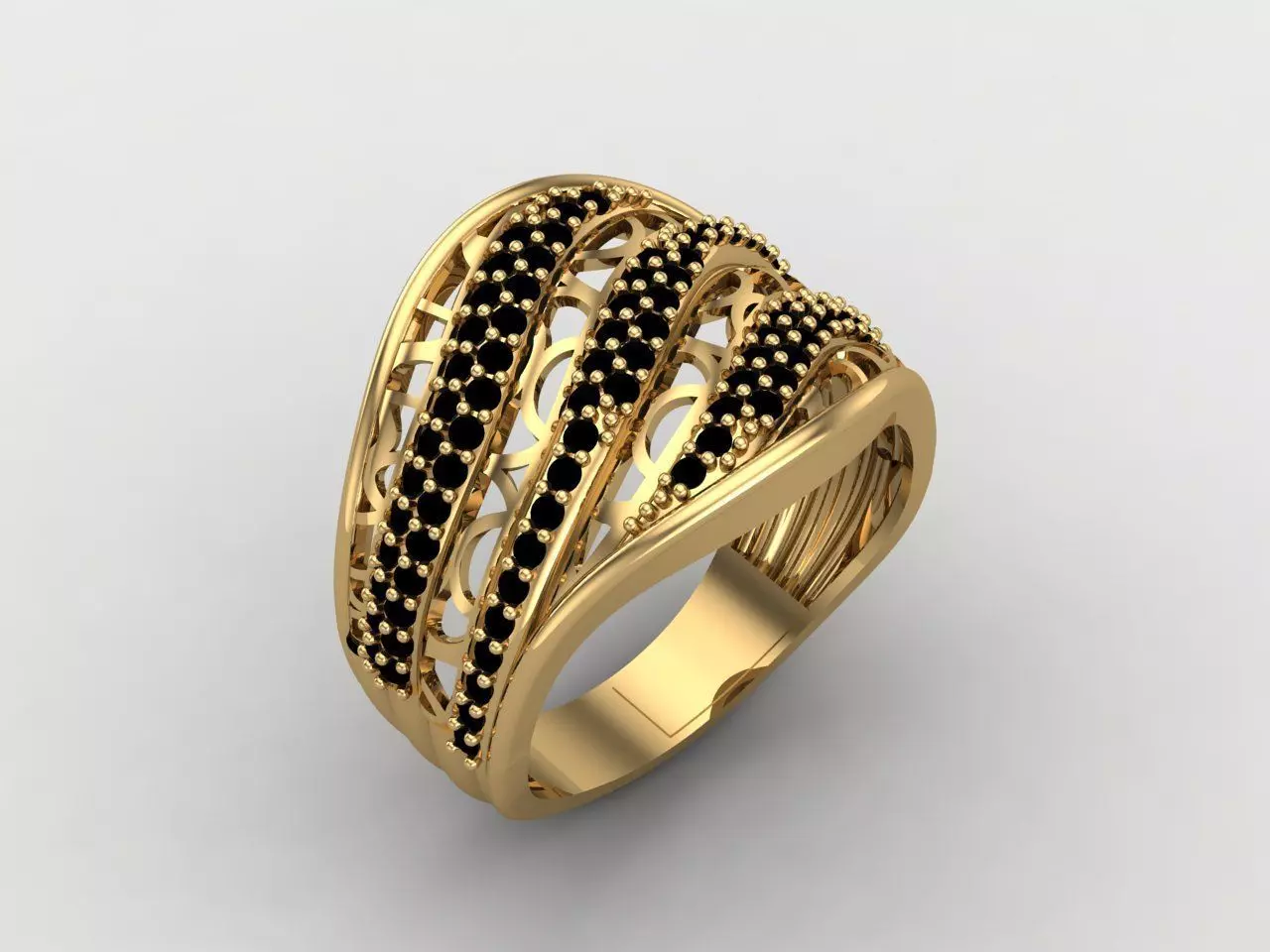 Mix Women Rings 3DM Render Files Machine Ready 56 3D print model