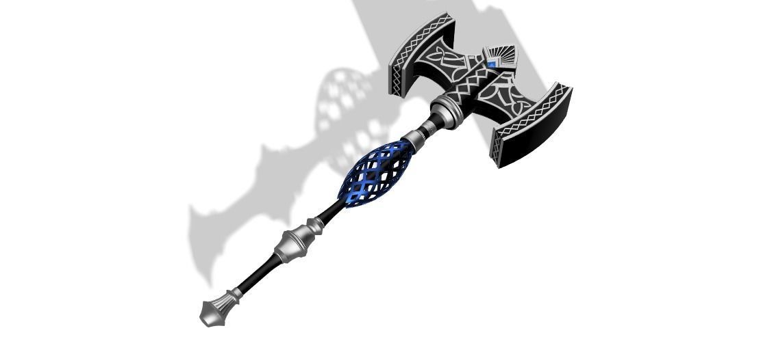 Gaia Hammer STL Files FFXIV 3D print model_1