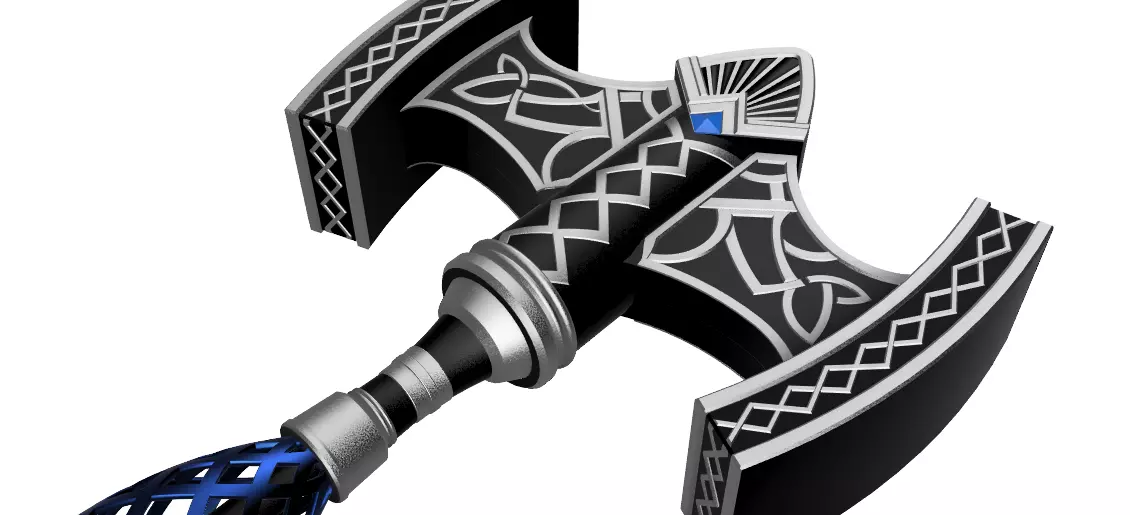 Gaia Hammer STL Files FFXIV 3D print model_0