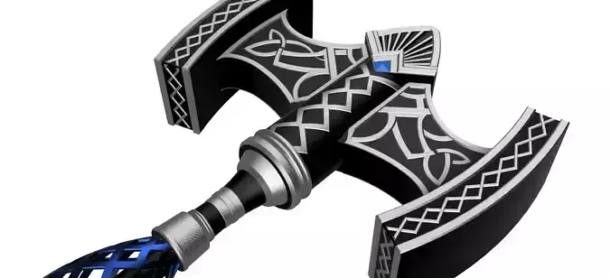 Gaia Hammer STL Files FFXIV  3D print model