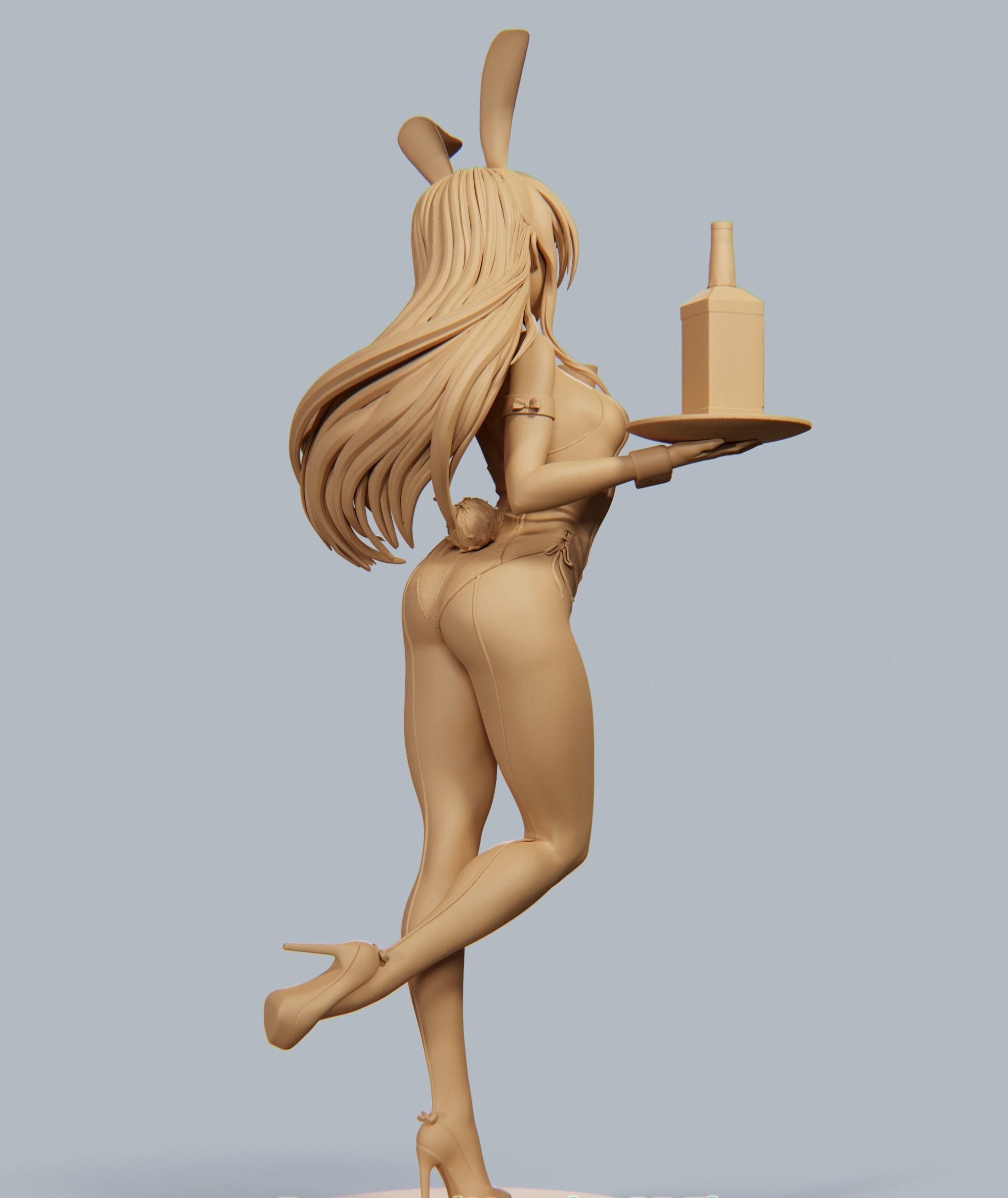 Bunny Girl 3D print model_9