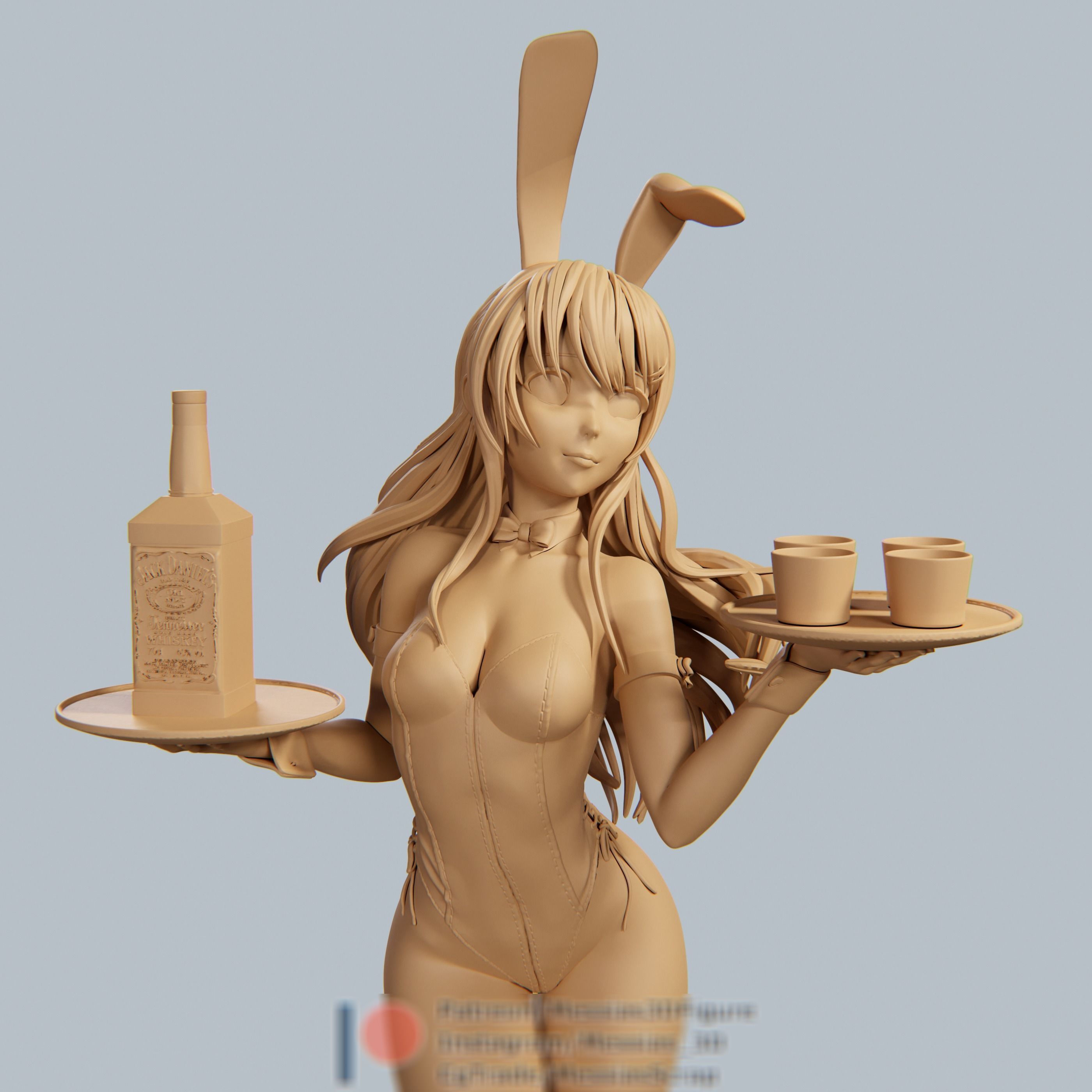 Bunny Girl 3D print model_6