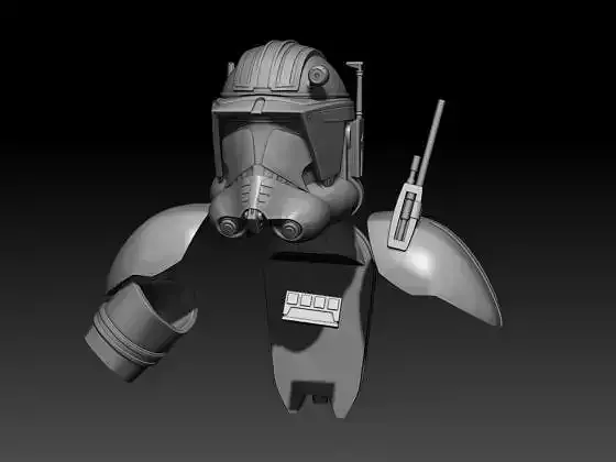 Commander Cody Kit STL full size and One12 3d print files 3D print model