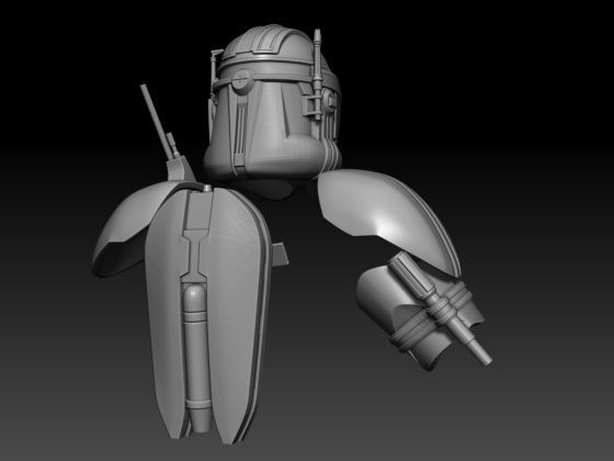 Commander Cody Kit STL full size and One12 3d print files 3D print model_2