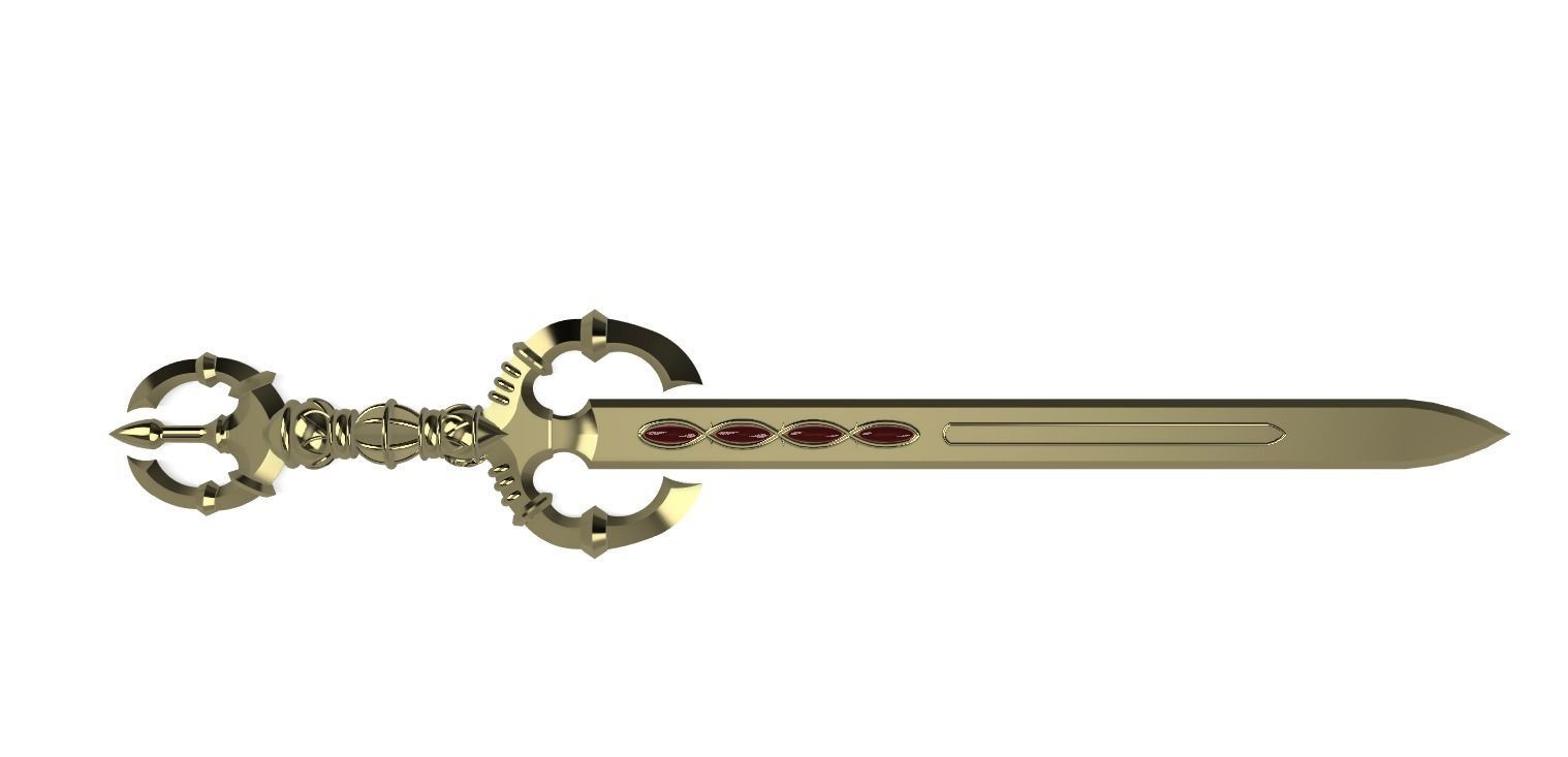 Corrin Yato Sword STL Files Fire Emblem Fates 3D print model_1