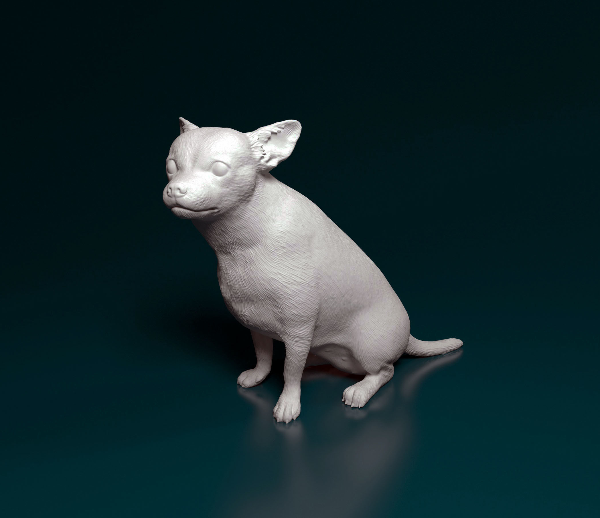 Chihuahua dog 3D print model_6