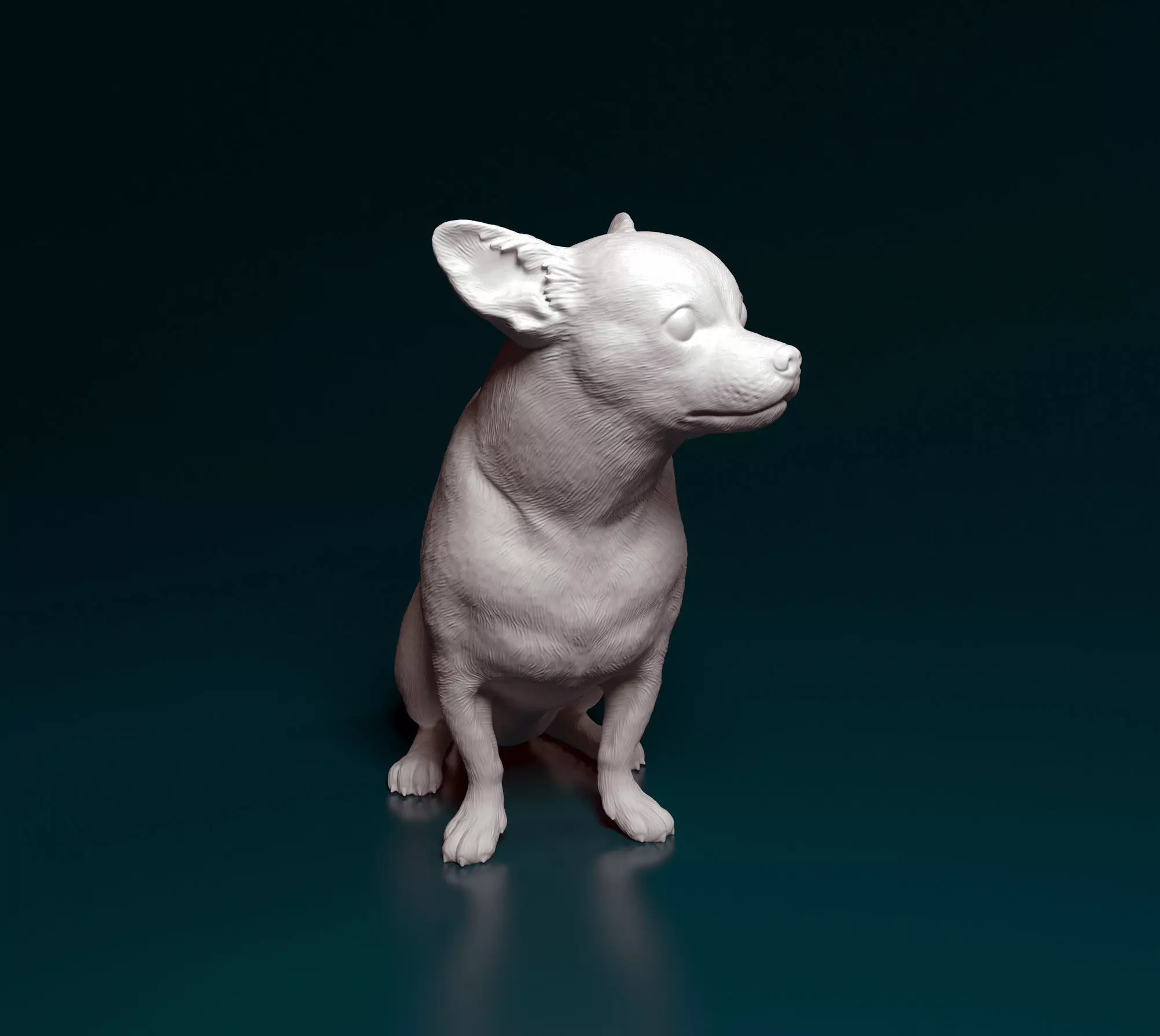 Chihuahua dog 3D print model_0