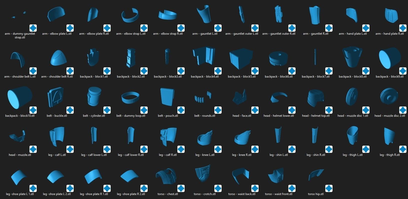 Sith Imperial Trooper Full Size Props STL Files 3D print model_6