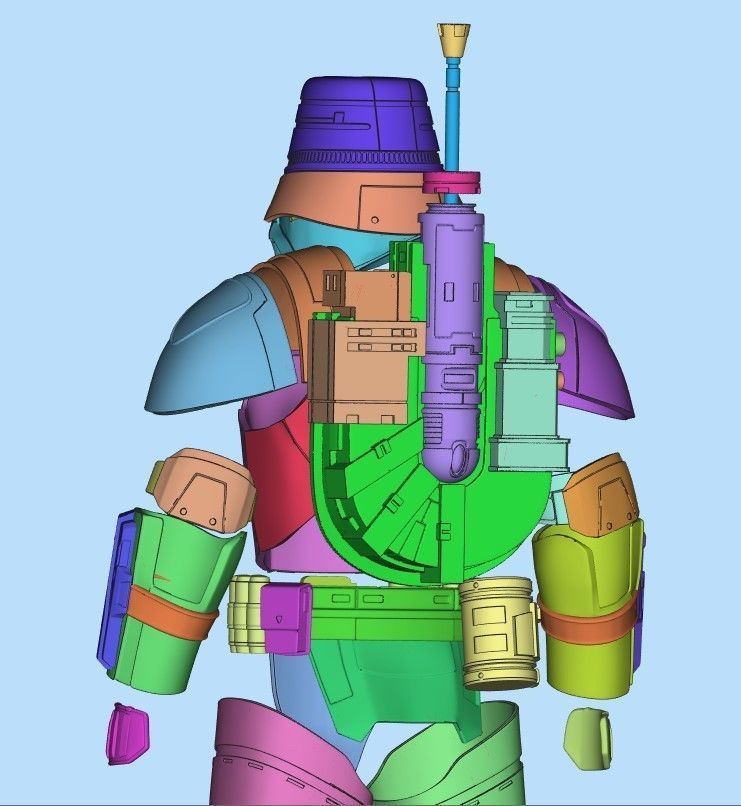 Sith Imperial Trooper Full Size Props STL Files 3D print model_4