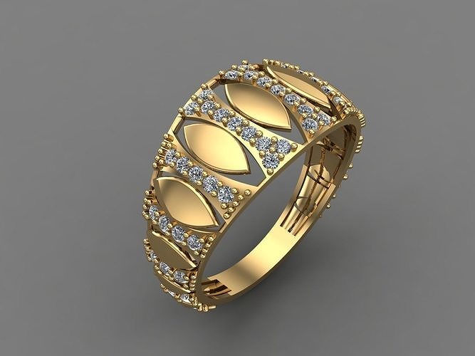 Mix Women Rings 3DM Render Files Machine Ready 36 3D print model