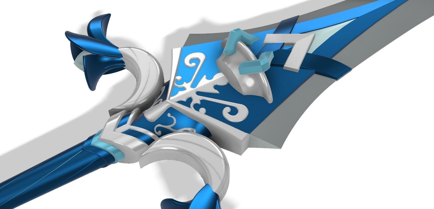Sacrificial Greatsword STL Files Genshin Impact 3D print model_2