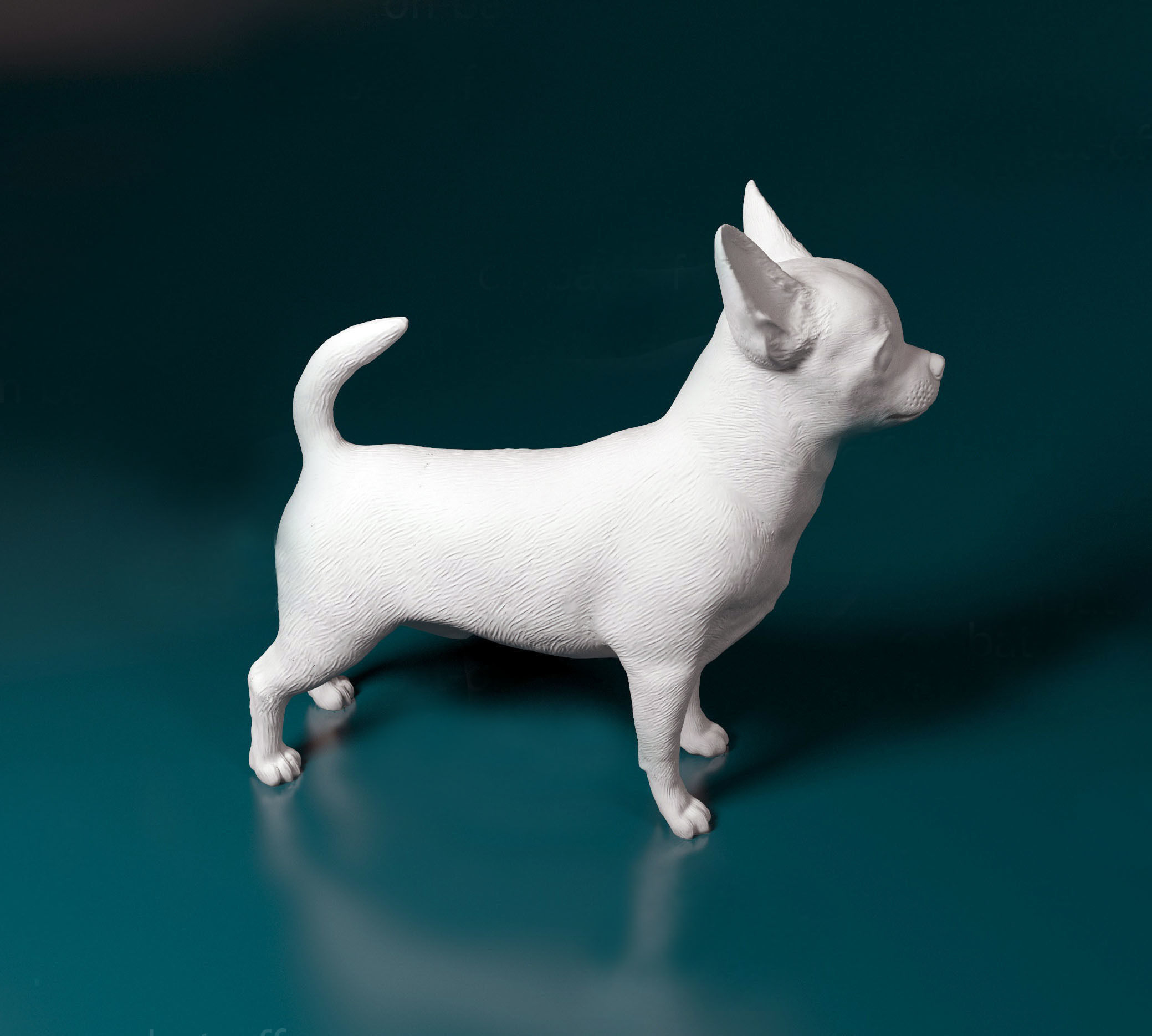 Chihuahua dog 3D print model_1