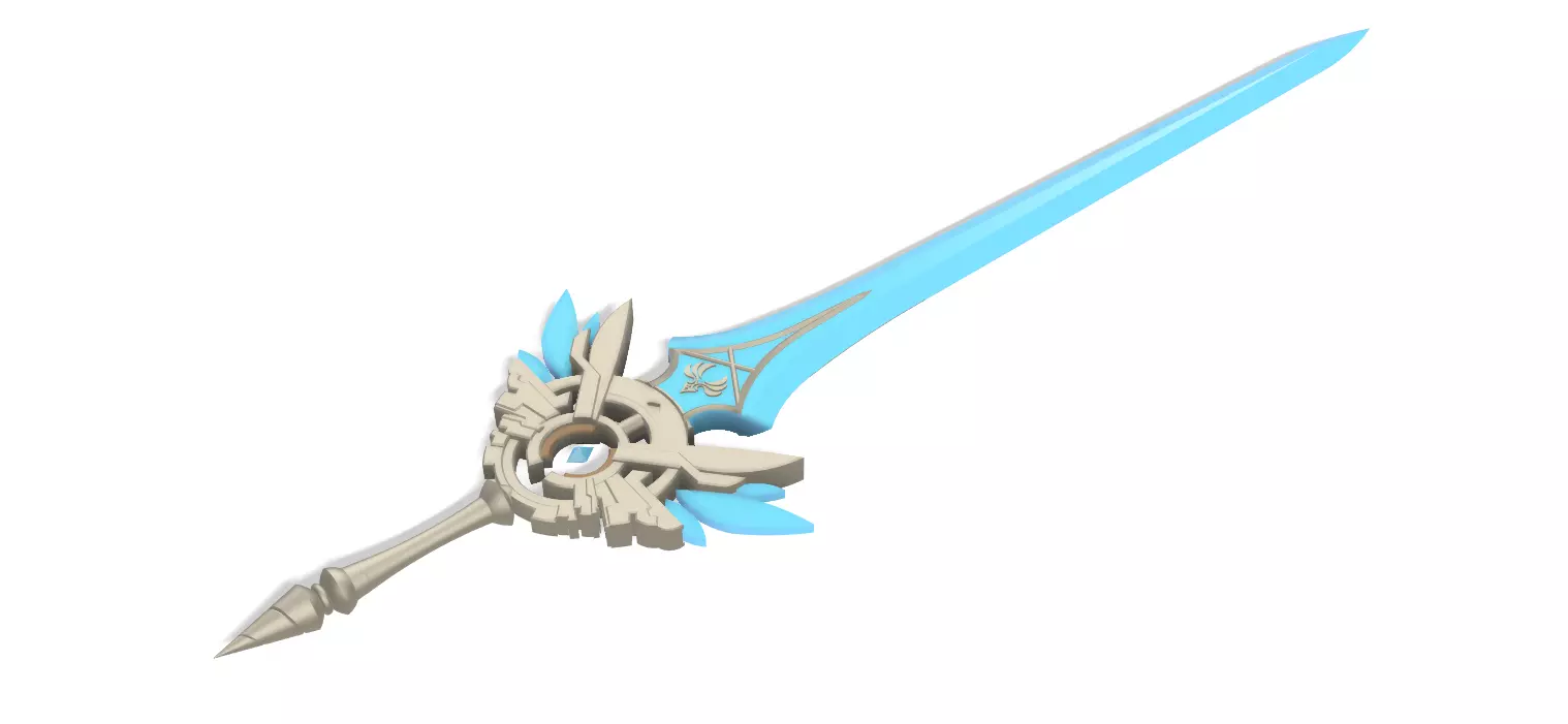 Skyward Blade STL Files Genshin Impact 3D print model_0