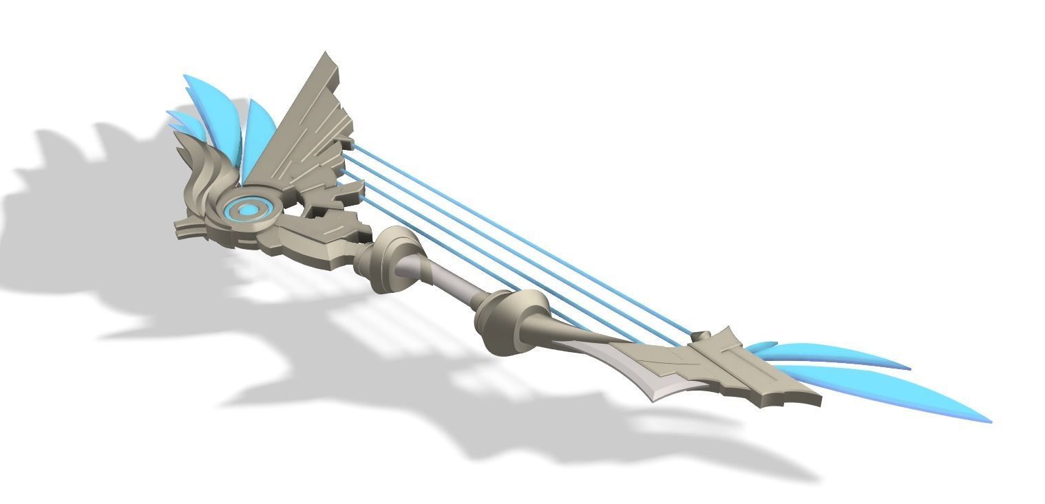 Skyward Harp STL Files Genshin Impact 3D print model_2