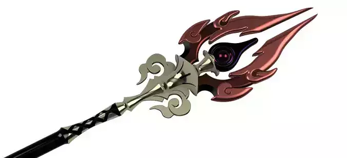 Staff of Homa STL Files Genshin Impact