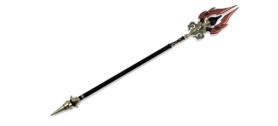 Staff of Homa STL Files Genshin Impact 3D print model_3