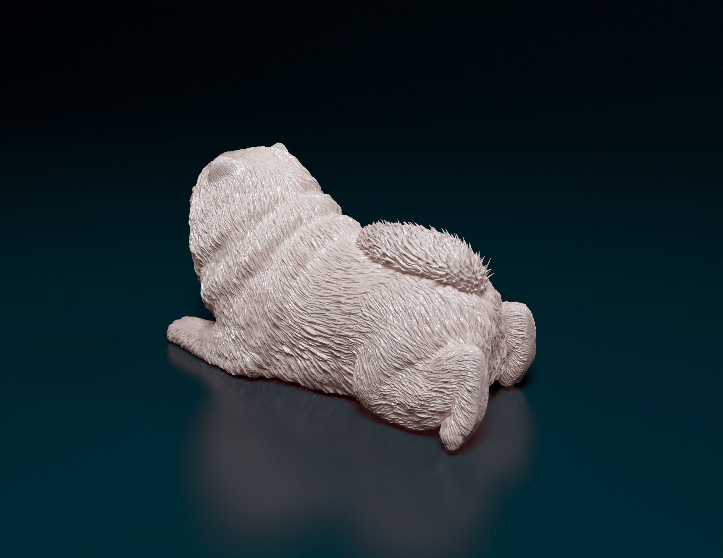 Chow-chow dog 3D print model_4