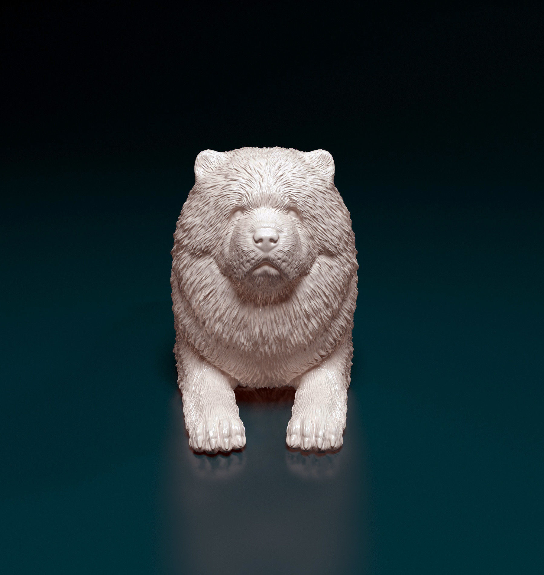 Chow-chow dog 3D print model_7