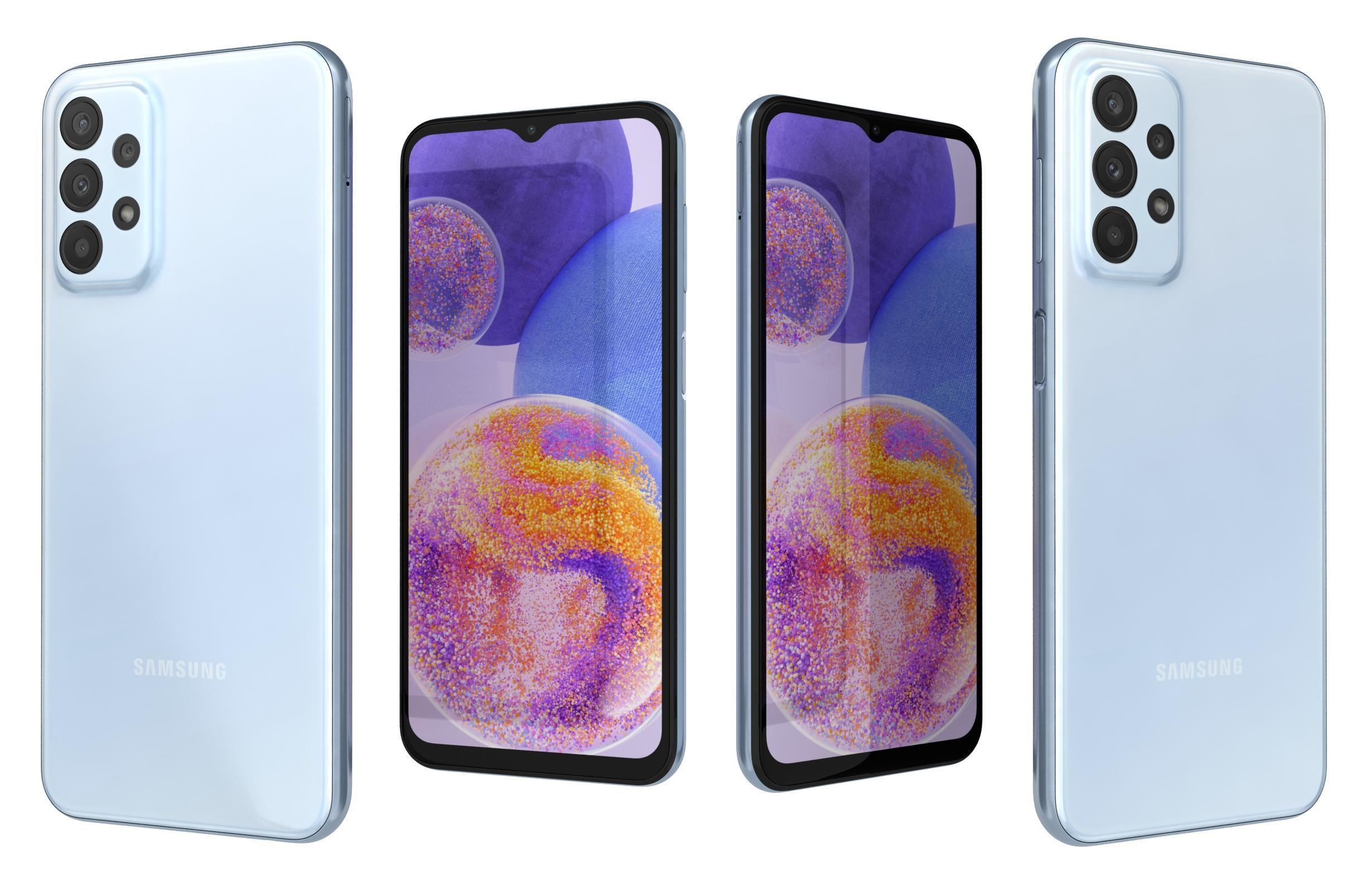 Samsung Galaxy A23 Blue 3D model_3