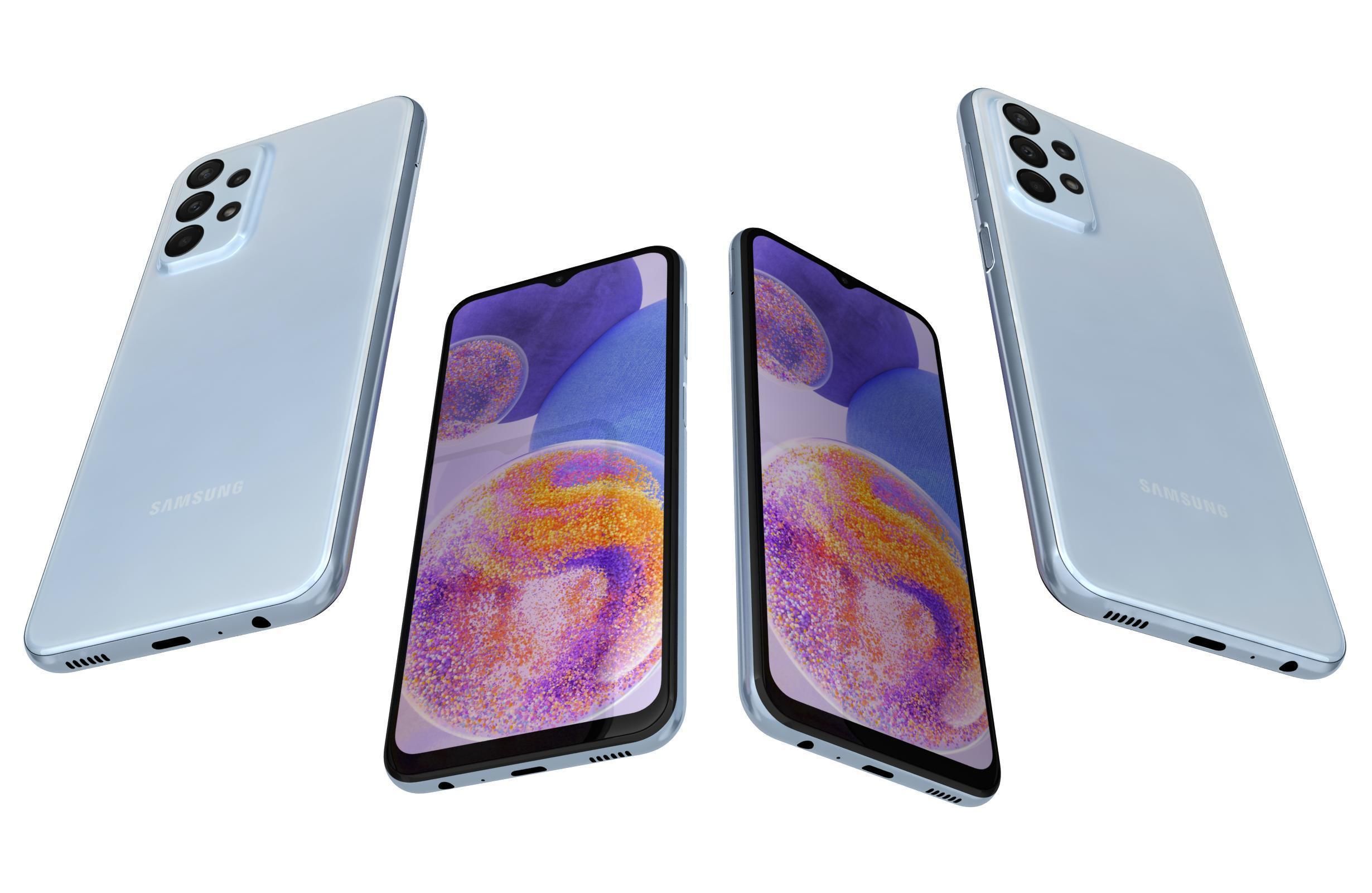Samsung Galaxy A23 Blue 3D model_5