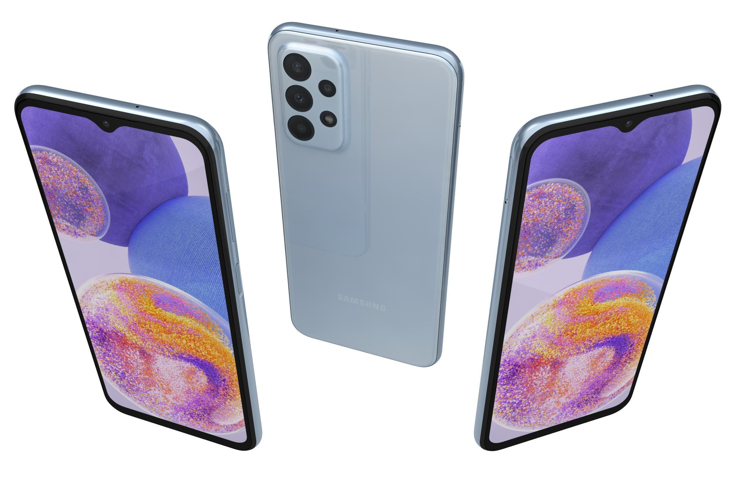 Samsung Galaxy A23 Blue 3D model_1
