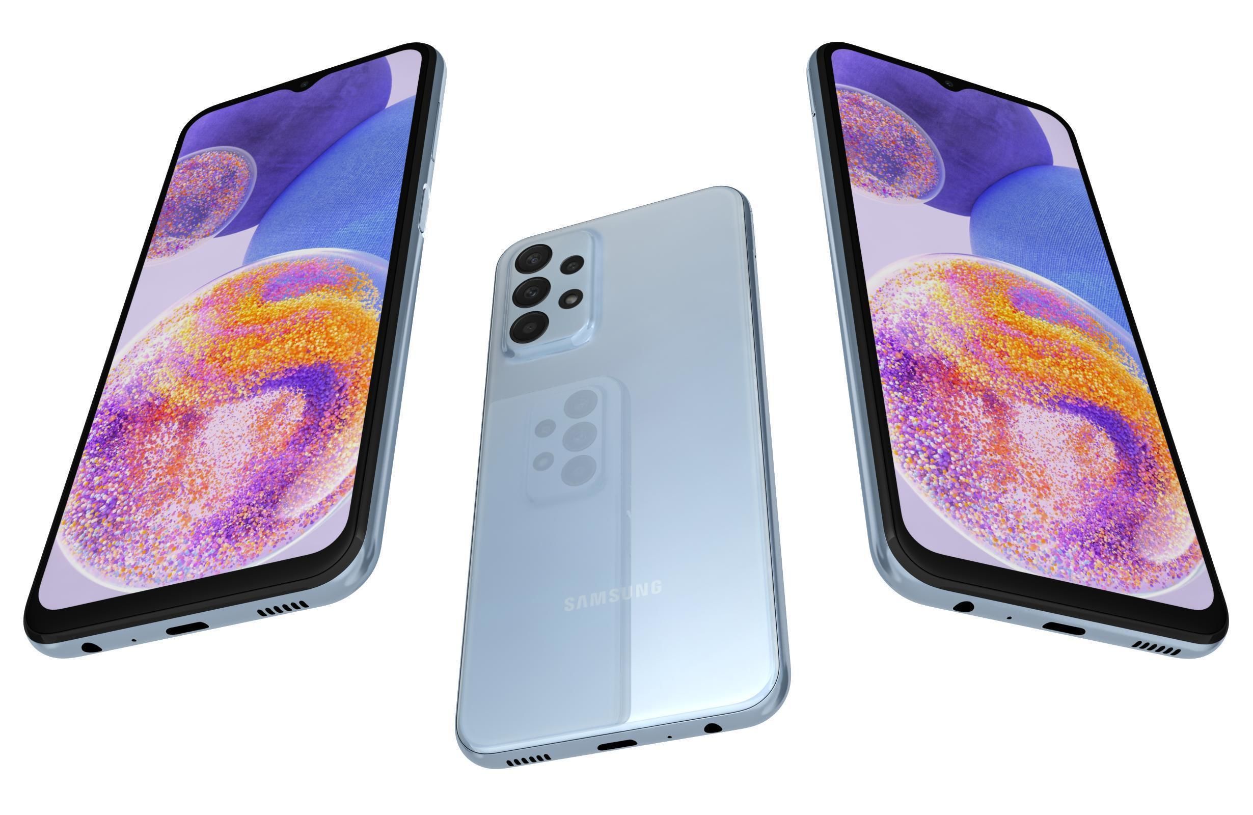 Samsung Galaxy A23 Blue 3D model_2