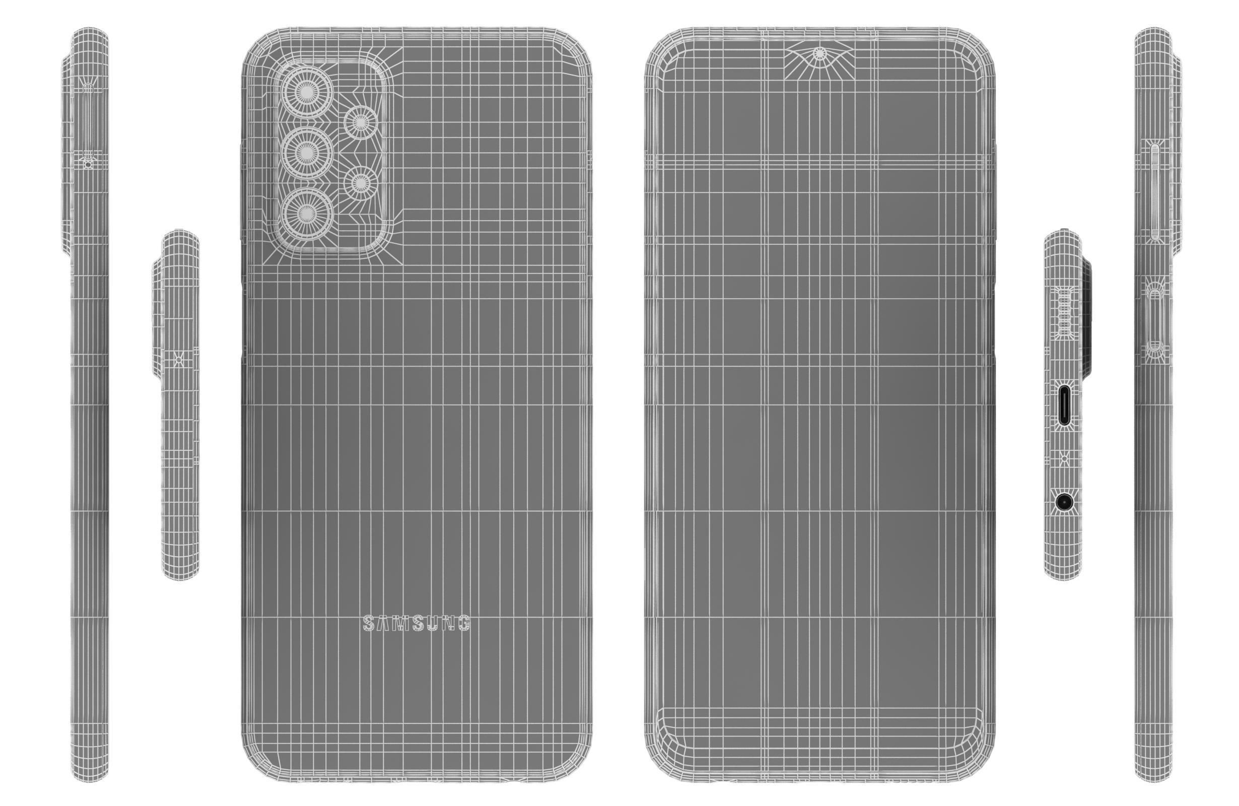 Samsung Galaxy A23 Blue 3D model_16