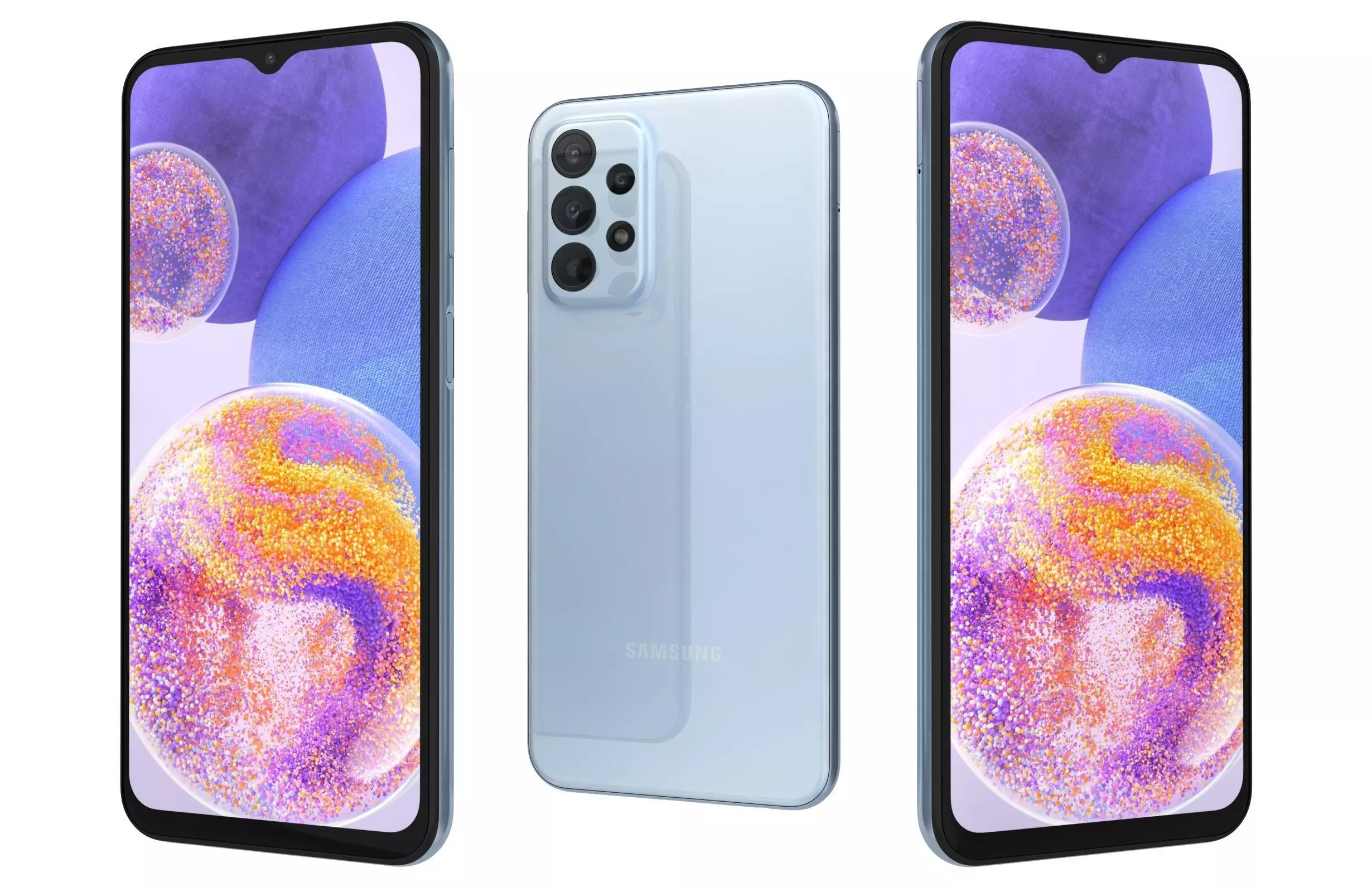 Samsung Galaxy A23 Blue 3D model_0