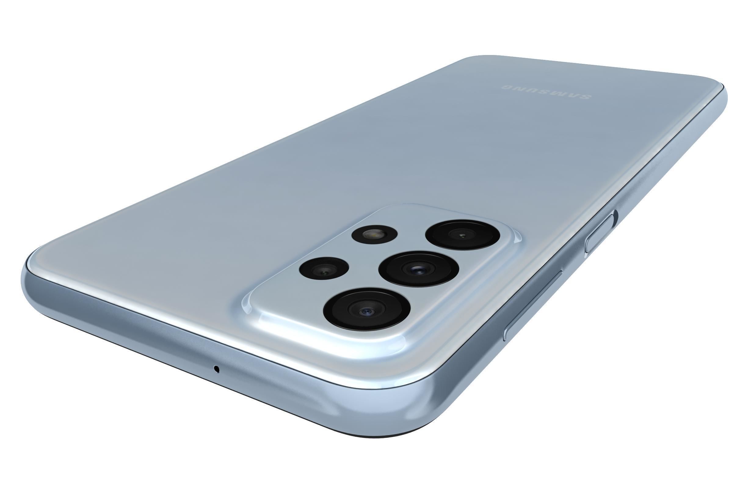 Samsung Galaxy A23 Blue 3D model_14
