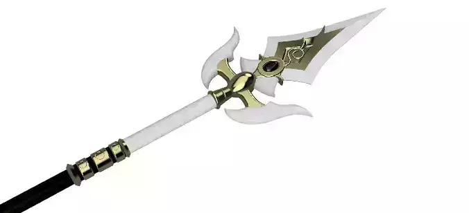 White Tassel STL Files Genshin Impact 3D print model