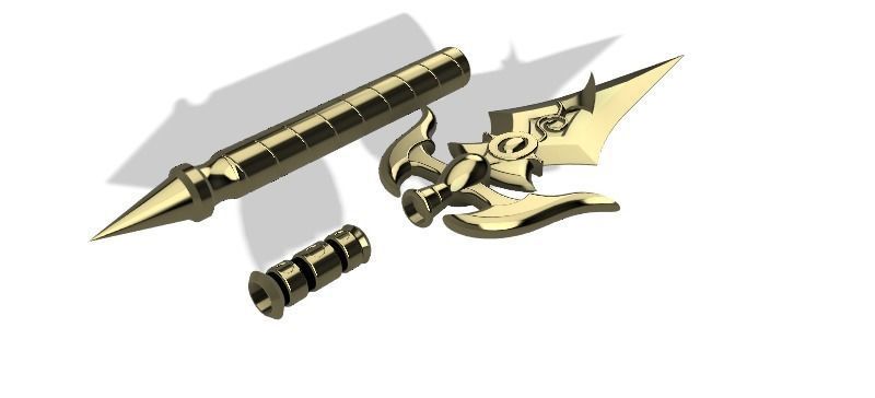 White Tassel STL Files Genshin Impact 3D print model_1